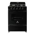 Cocina Escorial Master S2 Black Ge 56Cm Negra Gas Envasado