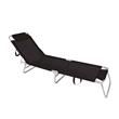 Sillon de Playa Mor 002705 Reclinable Negro Caño Aluminio