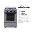 Cocina Siam CSI-CM56P 56Cm Plata Multigas