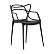 Silla Avelino 105/INY10 Design Fibra de Vidrio Negro de Exterior