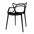 Silla Avelino 105/INY10 Design Fibra de Vidrio Negro de Exterior