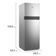 Heladera Gafa HGNF340P 350 Litros Gris No Frost Inverter