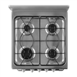 Cocina Multigas Essential Philco PHCN50PNS 50 cm Plateada con Puerta de Doble Vidrio