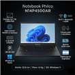 Notebook Philco N14P4500AR 14.1'' 128Gb Ssd 4Gb Intel Celeron N4500 Win 11