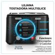 Tostadora Liliana AT924 Multislice Doble 1750W 7 Niveles