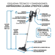 Aspiradora de Mano Liliana LA952 800W 2 En 1 Lilestick