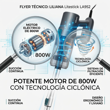 Aspiradora de Mano Liliana LA952 800W 2 En 1 Lilestick