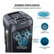Parlante Torre Aiwa AW-T280L 16000W Luces RGB Bluetooth Radio Fm