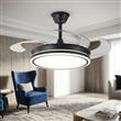 Ventilador de Techo Retráctil PHP PHP-2205 Negro con Luz LED y Control Remoto