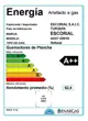 Anafe Escorial Ag-58 60Cm A Gas Empotrable Acero