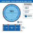 Pileta Arco Sol de Verano ARCO-10 FUN 0.76 x 3.00 5500 Litros