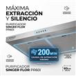 Purificador Florencia PR60I 60 cm Acero Inoxidable 3 Velocidades