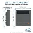 Calefactor Ecomax CEC50STM 5000 Kcal Multigas Sin Salida