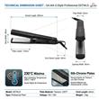 Planchita de Pelo GA.MA G-Style Profesional GSTWLS Placas Silk-Chrome Negra