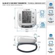 Tensiómetro Digital de Muñeca GA.MA BP 2116W Automático 120 Memorias Display Extra Large