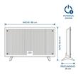 Calefactor Vitroconvector Peabody PE-VCY20RN 2000W Negro