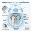 Auricular Eurosound ES-FB1804-WA Futbol Bluetooth In Ear Azul y Blanco