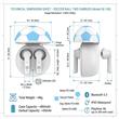 Auricular Eurosound ES-FB1804-WA Futbol Bluetooth In Ear Azul y Blanco