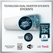 Aire Acondicionado Lg S4-W24K231E 6450W Frio Calor Split Dual Inverter
