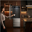 Cava Php YC-510 108 Botellas Dual Zone 9 Bandejas Azul Luz interior