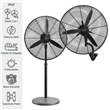 Ventilador Industrial PHP PHP-FI3020001 30" 180W 2 en 1 de Pie y Pared