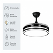 Ventilador de Techo Php JS8379 42" Negro 6 Velocidades