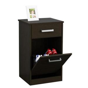 Mesa de Luz Centro Estant MLB W Con Botinero Wengue