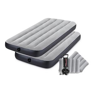Colchon Inflable Intex 24792/0 22X76X191 Combo + 2 Almohadas y Inflador