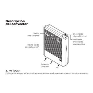 Calefactor Emege CE9180SCE 8000 Calorias Multigas Sin Salida