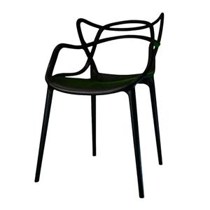 Silla Avelino 105/INY10 Design Fibra de Vidrio Negro de Exterior