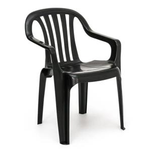 Sillon Avelino 105/002 Plastico Ecologico Negro de Exterior