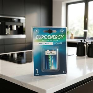 Pilas Euroenergy Alkaline 9V Blister x 1