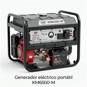 Generador PHP KM6500-M 5000W 5500W Máx. 420cc 25L Nafta 220V