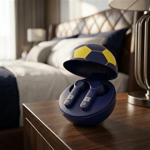 Auricular Eurosound ES-FB1804-YA Futbol Bluetooth In Ear Azul y Amarillo