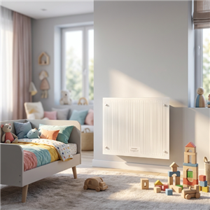 Calefactor Vitroconvector Peabody PE-VCY10RB 1000W Rayado Blanco