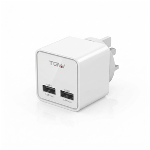 Cargador de Pared Tagwood ICHAR32 Doble USB Blanco